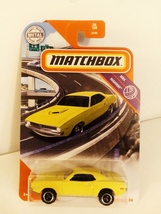 Matchbox 2020 #56 Yellow 1970 Plymouth Cuda Muscle Car MBX Highway Serie... - £7.95 GBP