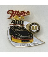1996 Miller Beer 400 Michigan Speedway Racing NASCAR Race Enamel Lapel H... - £6.25 GBP