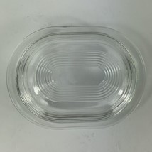 Vintage PYREX 602-B Clear Glass Oval Dish with 602-C Lid Refrigerator Casserole - £17.85 GBP