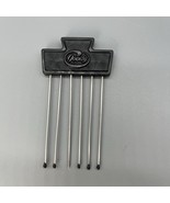 Vintage Goody Lift Hair Pick Comb Black Top Metal Teeth Purse Travel Mad... - $25.79 CAD