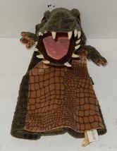 Folkmanis Puppets Alligator Hand Puppet Rare VHTF Dark Green Brown - $17.79