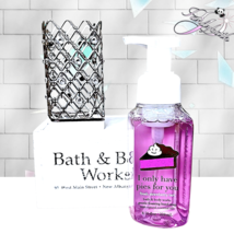 BATH &amp; BODY WORKS WIRED GEMS METAL MARBLE SLEEVE HOLDER with FOAMING HAN... - $568.57 MXN