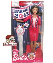 2012 White House Project Barbie for President X3804 Brunette Barbie Mattel NIB - £23.55 GBP