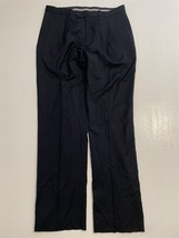 NWT Apollo King SZ 40 Unhemmed Black 100% Wool Pleated Dress Suit Pants - £30.93 GBP