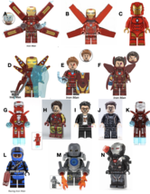 Avengers Infinity War Endgame Ironman suits Tony minifigures building bl... - $14.99