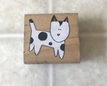 Cat standing cartoon RUBBER STAMP -INKADINKADO #5759Q Kathy Davis Collec... - £9.49 GBP