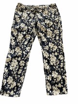 Seven 7  Skinny  navy white flowers jeans size 18 inseam 29 1/2 - £23.34 GBP