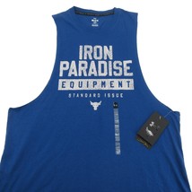 Under Armour Project Rock Iron Paradise Tank Top Mens Size Medium Royal ... - $34.95