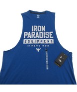 Under Armour Project Rock Iron Paradise Tank Top Mens Size Medium Royal ... - $643.66 MXN
