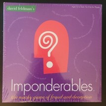 Imponderables 1st Printing First Edition Board Game David Feldman Pkg Fl... - $29.69