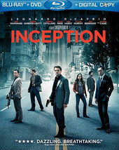 Inception(Blu-ray/DVD, 2010, 3-Disc Set)Lenticular Slipcover Leonardo DiCaprio - £4.74 GBP