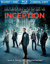 Inception(Blu-ray/DVD, 2010, 3-Disc Set)Lenticular Slipcover Leonardo DiCaprio - $5.99