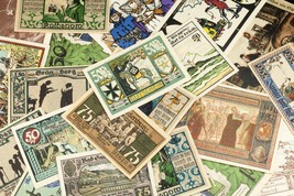 1920&#39;s Alemania Notgeld Dinero 25pc Personas - Badbergen,Flensburg,Halberstadt - $99.05