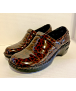 BOC Born Peggy Clogs Womens Size 9 Shoes Brown Leopard Print Nursing Com... - $513.33 MXN