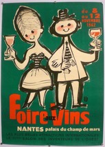 Fairs The Wines - Original Poster - Nantes – Very Rare - Poster 1962 - £235.20 GBP