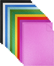 Glitter Cardstock, Double Sided Glitter Cardstock Paper for Crafts, 20 Sheets 10 - $11.63