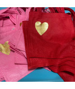 26 Heart Felt Bags - Pink Red  Gift Bags Favors 8x8 - £18.94 GBP