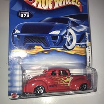 &#39;40 FORD COUPE Hot Wheels 024 Hotwheels 2002 FIRST EDITIONS 12/42 RED W/... - £6.93 GBP