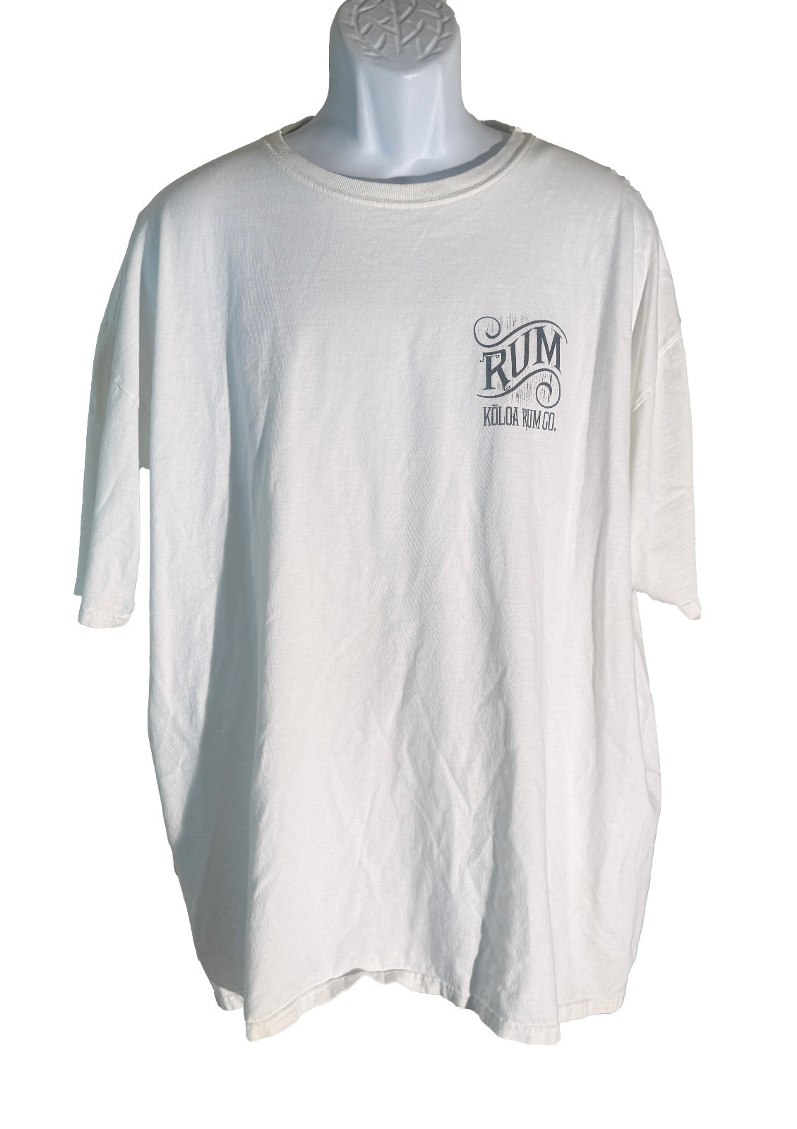 BLUE 84 Short Sleeve KOLOA RUM White T-Shirt 2XL - $9.89