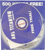 America Online AOL CD Disc 5.0 Titanium Factory Sealed - £7.85 GBP