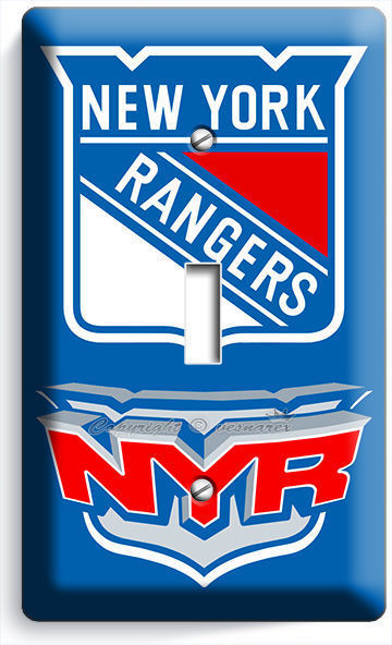 NYR NEW YORK RANGERS NFL HOCKEY NY TEAM SINGLE LIGHT SWITCH WALL PLATE ART COVER