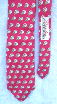 Vineyard Vines Garden Catering Food Theme Pink Silk Tie NEW Custom Made - $33.24