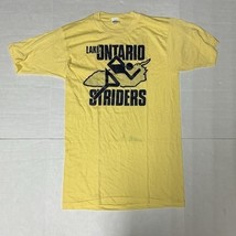 TRUE VINTAGE Yellow Lake Ontario Striders Single Stitch Tee Shirt USA 19... - $278.54 MXN