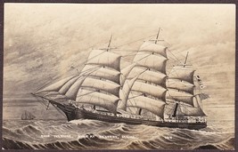 Sailing Ship Ivanhoe RPPC - Built 1865 Belfast, Maine, Lost at Sea October 1894 - £11.79 GBP
