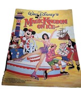 Vintage 1983 Walt Disney&#39;s Magic Kingdom on Ice Book with Poster - $12.86