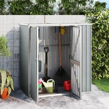 Tool Shed Gray Galvanized steel, metal, plastic - $6,779.18 MXN