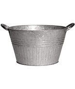 10&quot; Round Tub w/Handles - Galvanized - $578.02 MXN