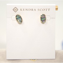 Kendra Scott Grayson Abalone Illusion Statement Stud Earrings NWT - £46.22 GBP