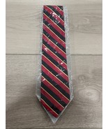 Ben Silver Vintage Pure Silk Black Red Yellow Handmade Tie Striped New - $205.46 CAD