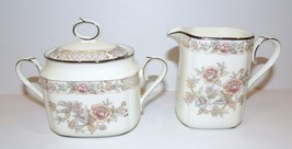 BEAUTIFUL NORITAKE BONE CHINA IMPERIAL GARDEN 9720 CREAMER &amp; SUGAR BOWL ... - $979.29 MXN
