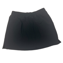 KnitLux Design Women’s Black Skort XL Elastic Waist Pull On Pockets NWT - $12.04