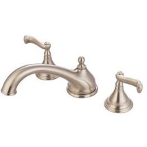 Royale Double Handle Deck Mount Solid Brass Roman Tub Faucet Trim French... - $346.50