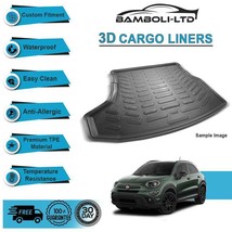 Fit for FIAT 500 X 2015-2019, Rear Liner Rubber 3D Cargo Trunk Mat - $84.55