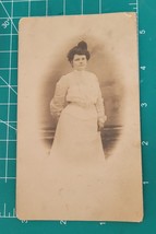 Antique Victorian Photo Pretty Lady Postcard Atlantic City Souvenir - £11.22 GBP