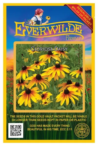 1 Oz Gloriosa Daisy Wildflower Seeds Farms Mylar Seed Packet Fresh Garden - £14.32 GBP