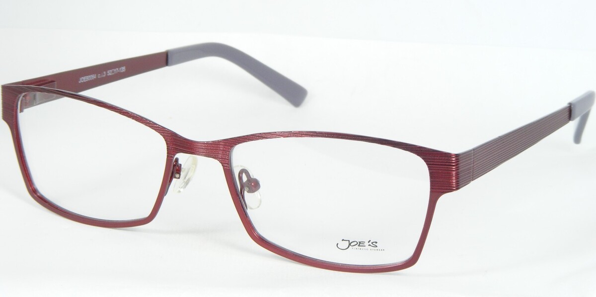 JOE&#39;S JOE90064 Coleur. 3 Rouge Unique Lunettes Métal Cadre 52-17-135mm - $86.37