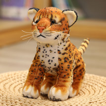 Lovely Simulation Tiger Lion Leopard Plush Toys Lively Animal Dolls Stuffed Soft - £14.74 GBP