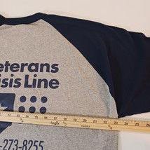 Champion Authentic Veteran Crisis Line Men’s Gray & Blue T-Shirt Size XL image 14