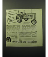 1950 International Harvester McCormick Farmall Tractor Ad - More than 1,... - £14.55 GBP