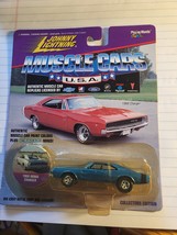 JOHNNY LIGHTNING MUSCLE CARS USA 1968 BLUE CHARGER, CRAGAR WHEELS 202-00 - $9.00