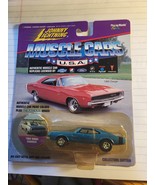 JOHNNY LIGHTNING MUSCLE CARS USA 1968 BLUE CHARGER, CRAGAR WHEELS 202-00 - £7.16 GBP