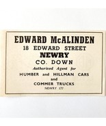 1954 Edward McAlinden Humber Hillman Dealership Advertisement Automobili... - $19.99