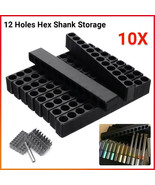 10x Plastic Screwdriver Head Storage 12 Holes Hex Shank Screwdriver Bit ... - $11.02 CAD