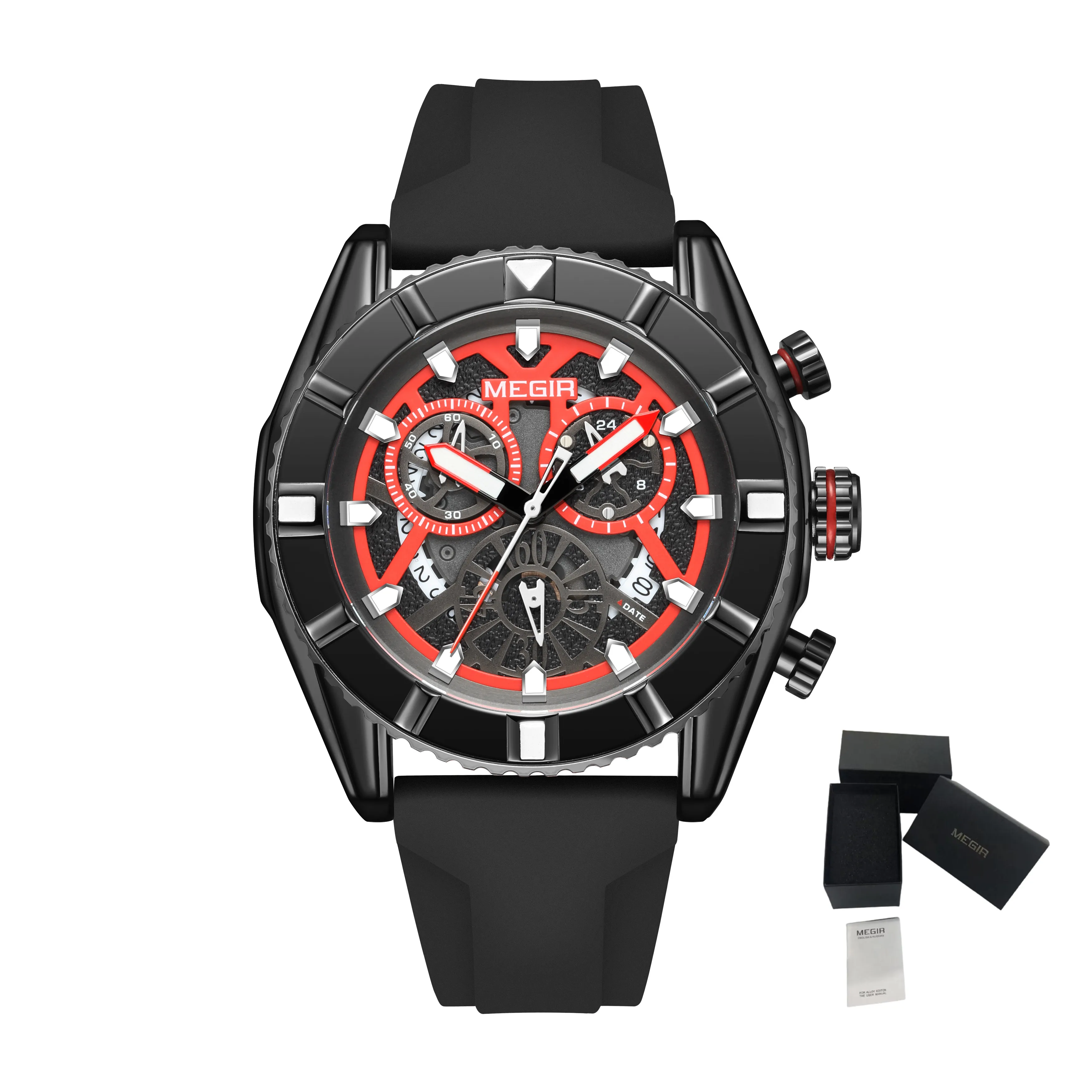 Men&#39;s Watch Luxury Analogue Sport Chronograph Military Luminous Clock Quartz Wat - £31.97 GBP