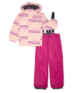 Girls Iceburg Winter Trax Insulated Jacket with Hood &amp; Bib 2 Piece Set s... - £39.46 GBP