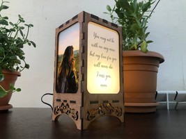 loss of mother memorial lantern / mom loss photo frame, You may not be with me a - £63.99 GBP